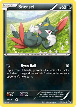 Sneasel (60/114) [XY: Steam Siege] | Silver Goblin