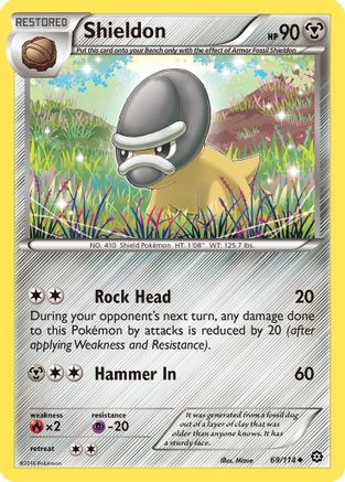Shieldon (69) - XY  Steam Siege