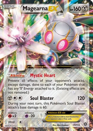 Magearna EX (75) Holofoil - XY  Steam Siege