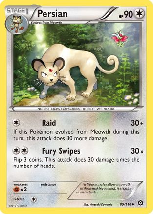 Persian (89) - XY  Steam Siege