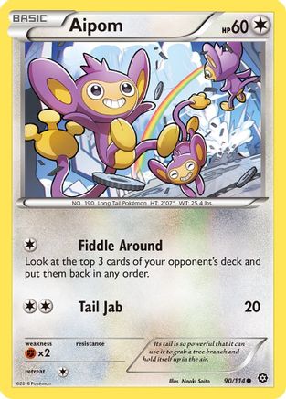 Aipom (90) Reverse Holofoil - XY  Steam Siege