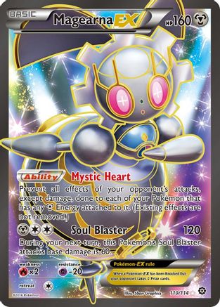 Magearna EX (Full Art) (110) Holofoil - XY  Steam Siege