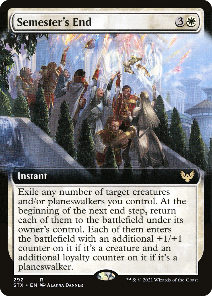 Semester's End (Extended Art) (292) - Strixhaven: School of Mages