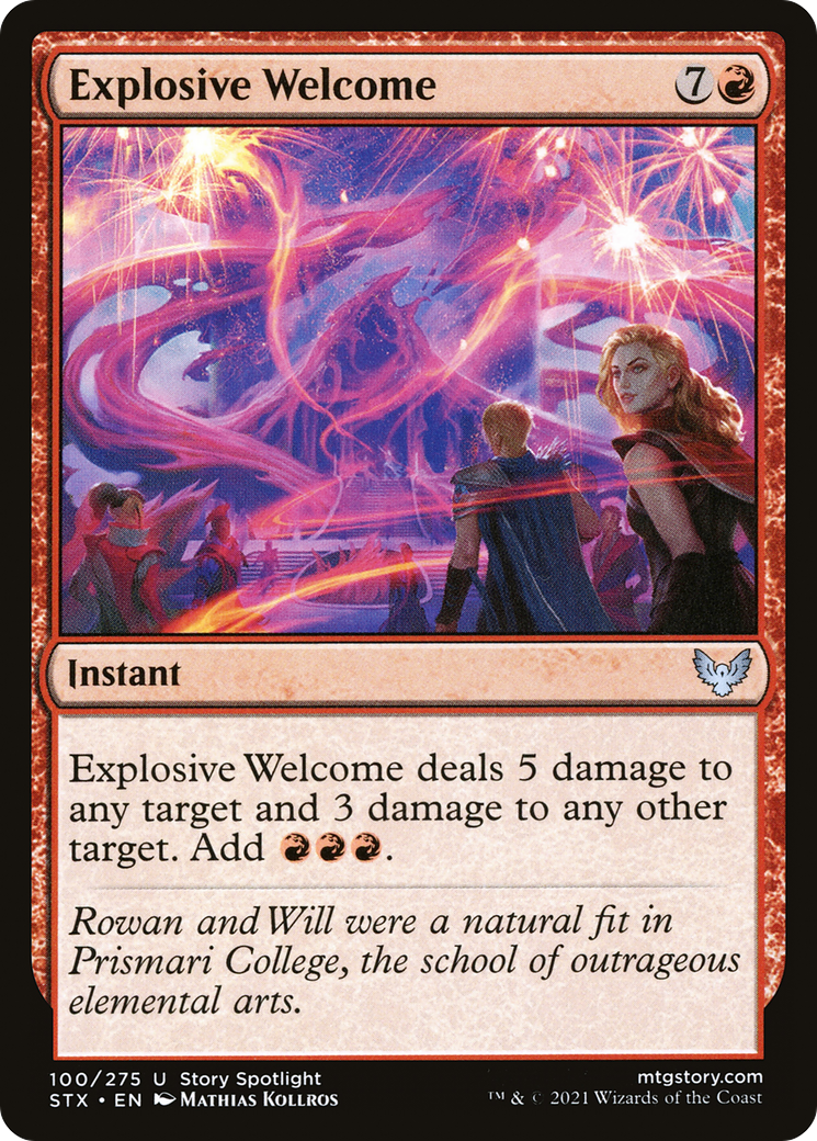 Explosive Welcome (100) Foil - Strixhaven: School of Mages