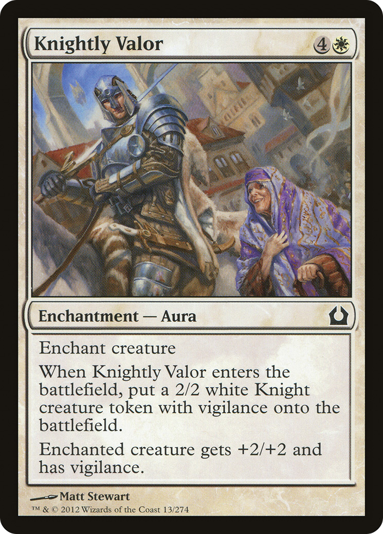 Knightly Valor (013) Foil - Return to Ravnica