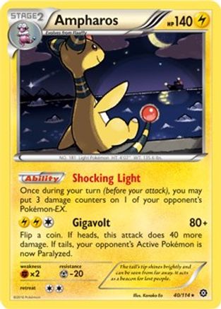 Ampharos (40/114) (Theme Deck Exclusive) [XY: Steam Siege] | Silver Goblin