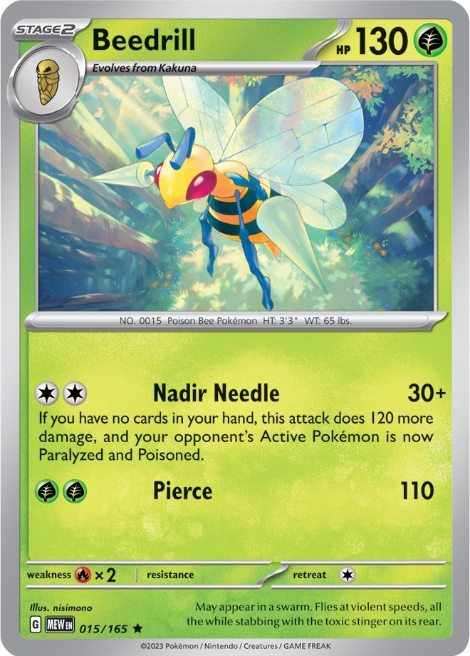 Beedrill (015/165) [Scarlet & Violet: 151] | Silver Goblin