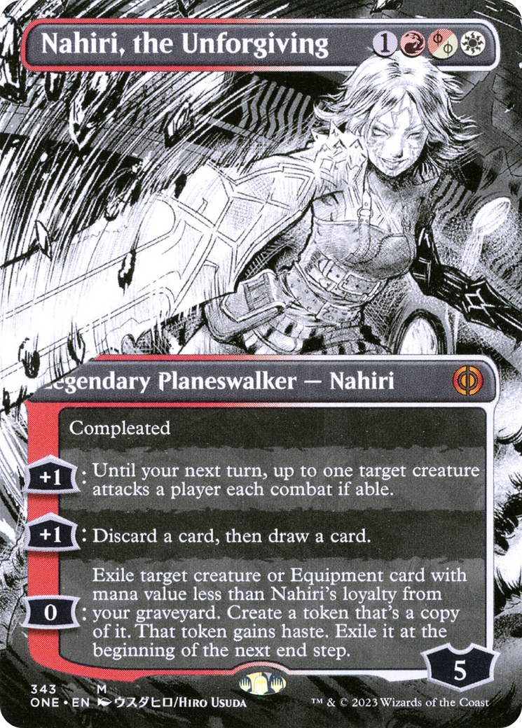 Nahiri, the Unforgiving (Showcase) (343) Foil - Phyrexia: All Will Be One