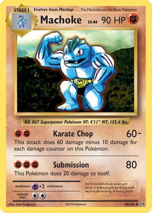 Machoke (58) - XY  Evolutions