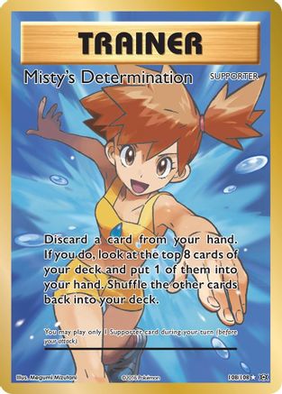 Misty's Determination (Full Art) (108) Holofoil - XY  Evolutions