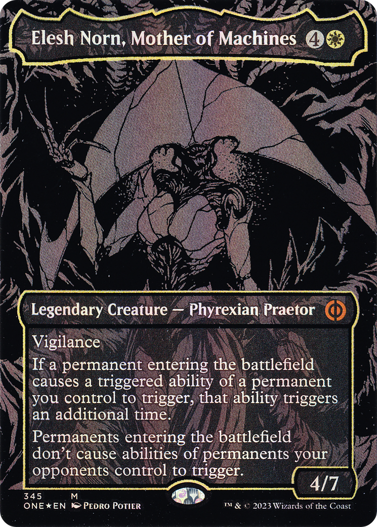 Elesh Norn, Mother of Machines (345) Foil - Phyrexia: All Will Be One