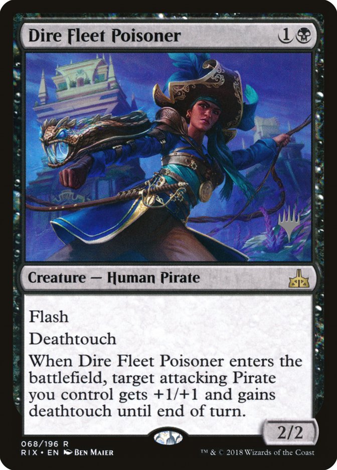 Dire Fleet Poisoner (Promo Pack) [Rivals of Ixalan Promos] | Silver Goblin