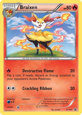 Braixen - XY161 (XY161) Holofoil - XY Promos