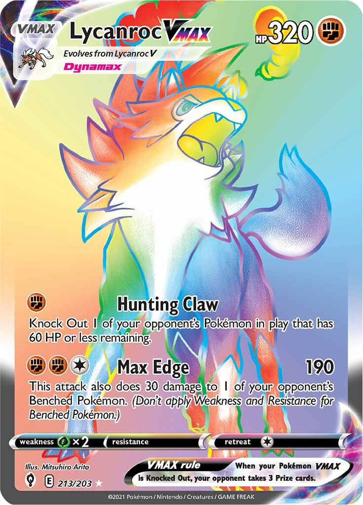 Lycanroc VMAX (213/203) [Sword & Shield: Evolving Skies] | Silver Goblin