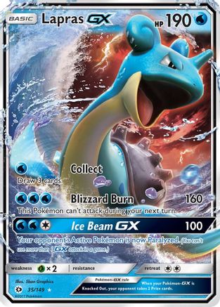 Lapras GX (35) Holofoil - Sun & Moon