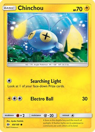 Chinchou (49/149) [Sun & Moon: Base Set] Reverse Holofoil
