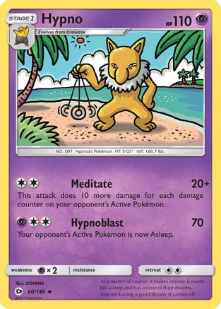 Hypno (60/149) [Sun & Moon: Base Set] | Silver Goblin