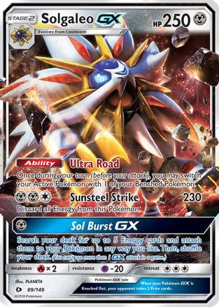 Solgaleo GX (89) Holofoil - SM Base Set