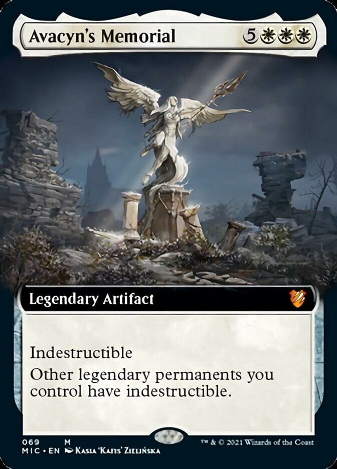 Avacyn's Memorial (Extended Art) [Innistrad: Midnight Hunt Commander] | Silver Goblin