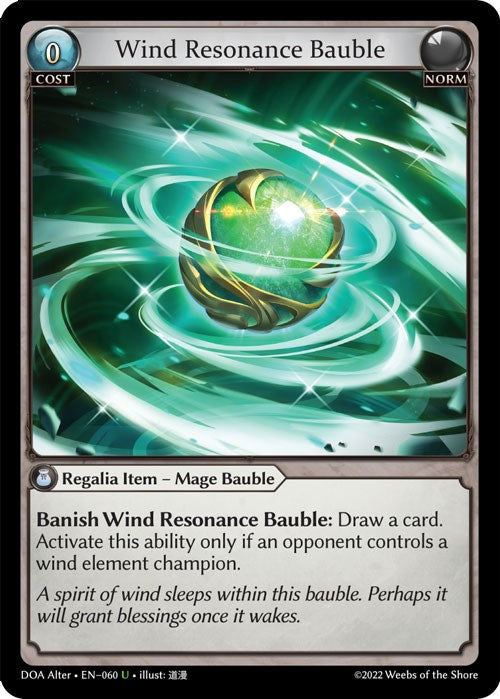 Wind Resonance Bauble (060) [Dawn of Ashes: Alter Edition] Foil