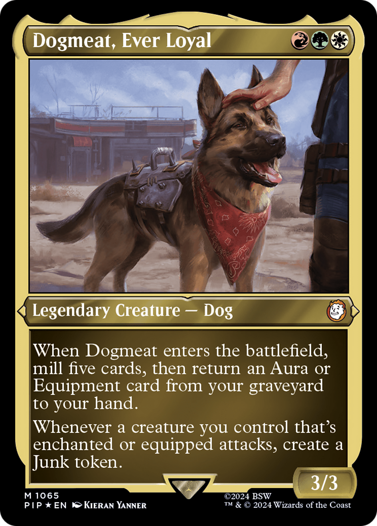 Dogmeat, Ever Loyal (Display Commander) – Thick Stock (1065) Foil - Fallout