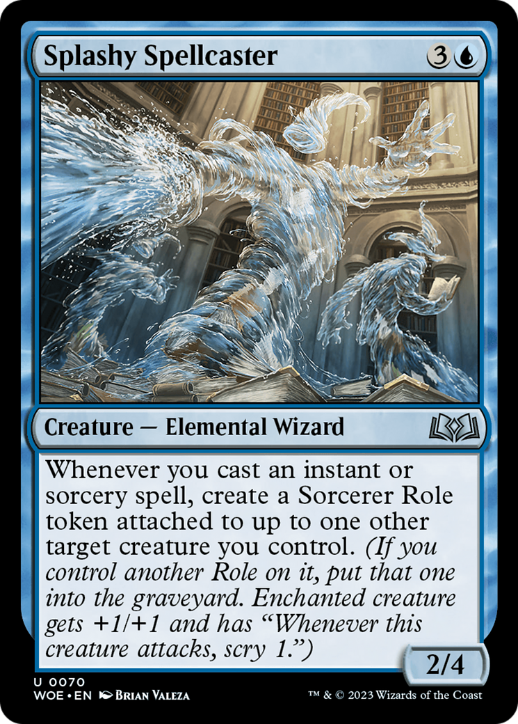 Splashy Spellcaster [Wilds of Eldraine] | Silver Goblin