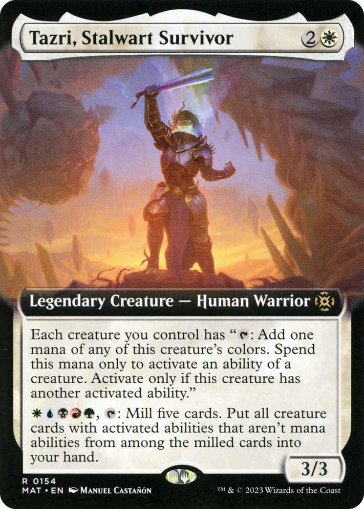 Tazri, Stalwart Survivor (Extended Art) (154) - March of the Machine: The Aftermath