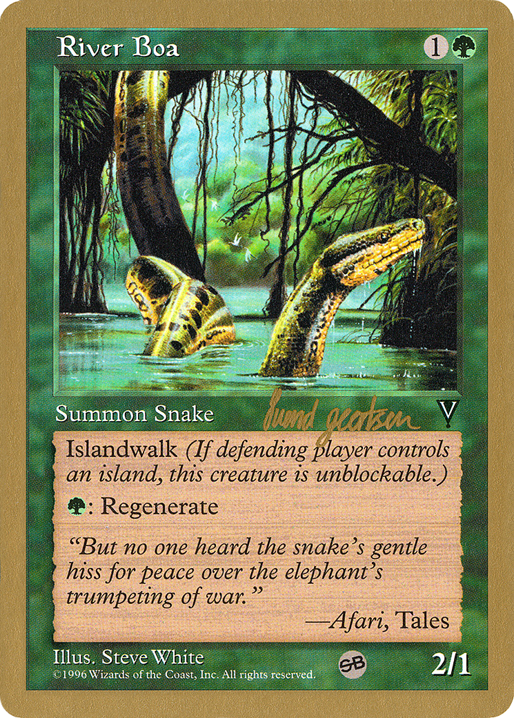 River Boa - 1997 Svend Geertsen (VIS) (SB) (Retro) - World Championship Decks 1997