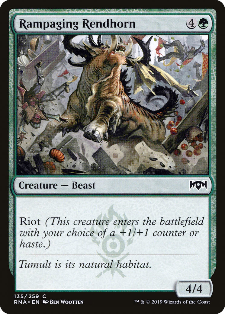 Rampaging Rendhorn (135) - Ravnica Allegiance