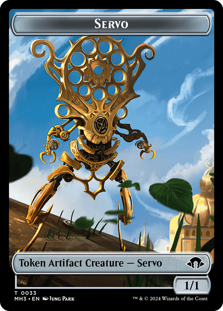 Energy Reserve (Ripple Foil) // Servo Double-Sided Token [Modern Horizons 3 Tokens] | Silver Goblin