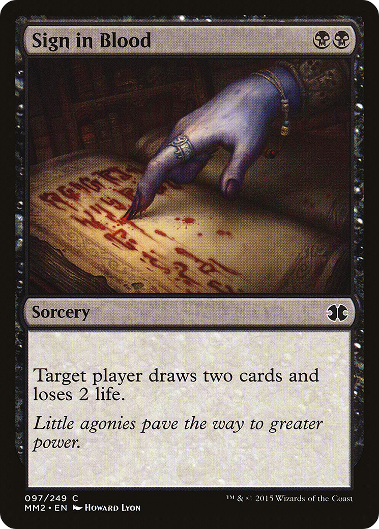 Sign in Blood (097) - Modern Masters 2015