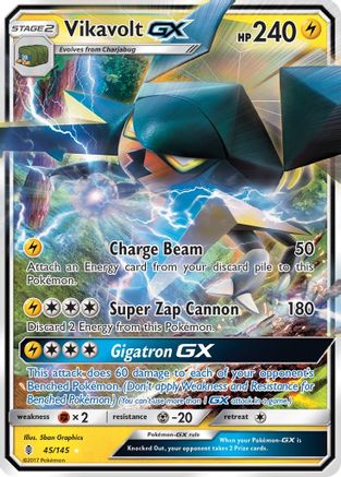 Vikavolt GX (45) Holofoil - SM  Guardians Rising