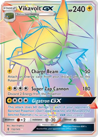 Vikavolt GX (Secret) (152) Holofoil - SM  Guardians Rising