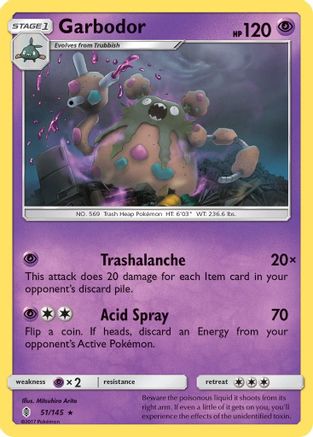 Garbodor (51) - SM  Guardians Rising