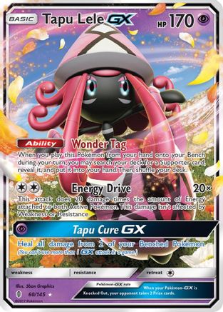 Tapu Lele GX (60) Holofoil - SM  Guardians Rising