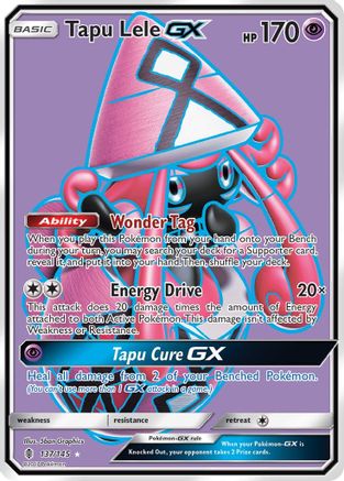 Tapu Lele GX (Full Art) (137) Holofoil - SM  Guardians Rising