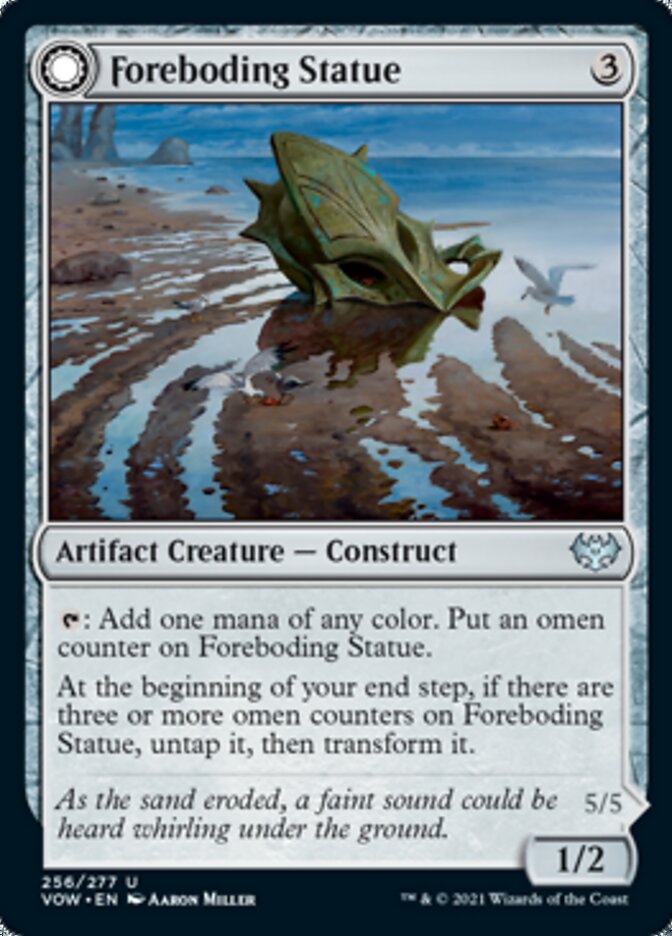 Foreboding Statue // Forsaken Thresher (256) - Innistrad: Crimson Vow