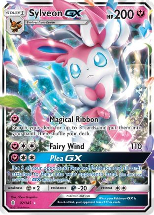 Sylveon GX (92) Holofoil - SM  Guardians Rising