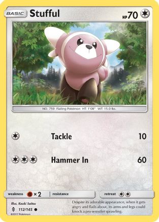 Stufful (112/145) [Sun & Moon: Guardians Rising] Reverse Holofoil