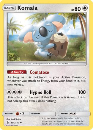 Komala (114/145) [Sun & Moon: Guardians Rising] Reverse Holofoil