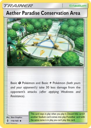 Aether Paradise Conservation Area (116/145) [Sun & Moon: Guardians Rising] Reverse Holofoil