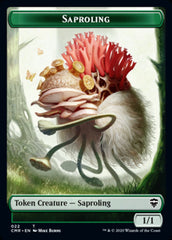 Copy (023) // Saproling Double-Sided Token [Commander Legends Tokens] | Silver Goblin