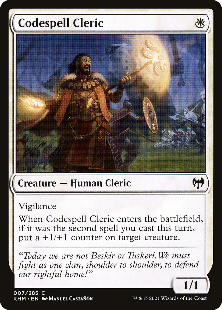 Codespell Cleric (007) Foil - Kaldheim