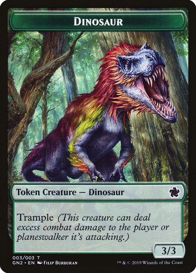 Dinosaur Token [Game Night 2019 Tokens] | Silver Goblin