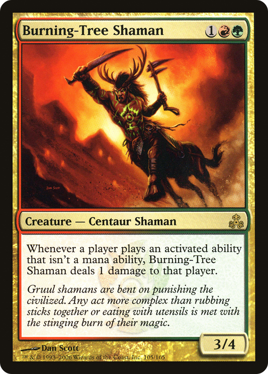 Burning-Tree Shaman [Guildpact] Foil