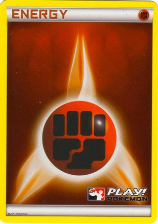 Fighting Energy (2011 Play! Pokemon) () Holofoil - League & Championship Cards