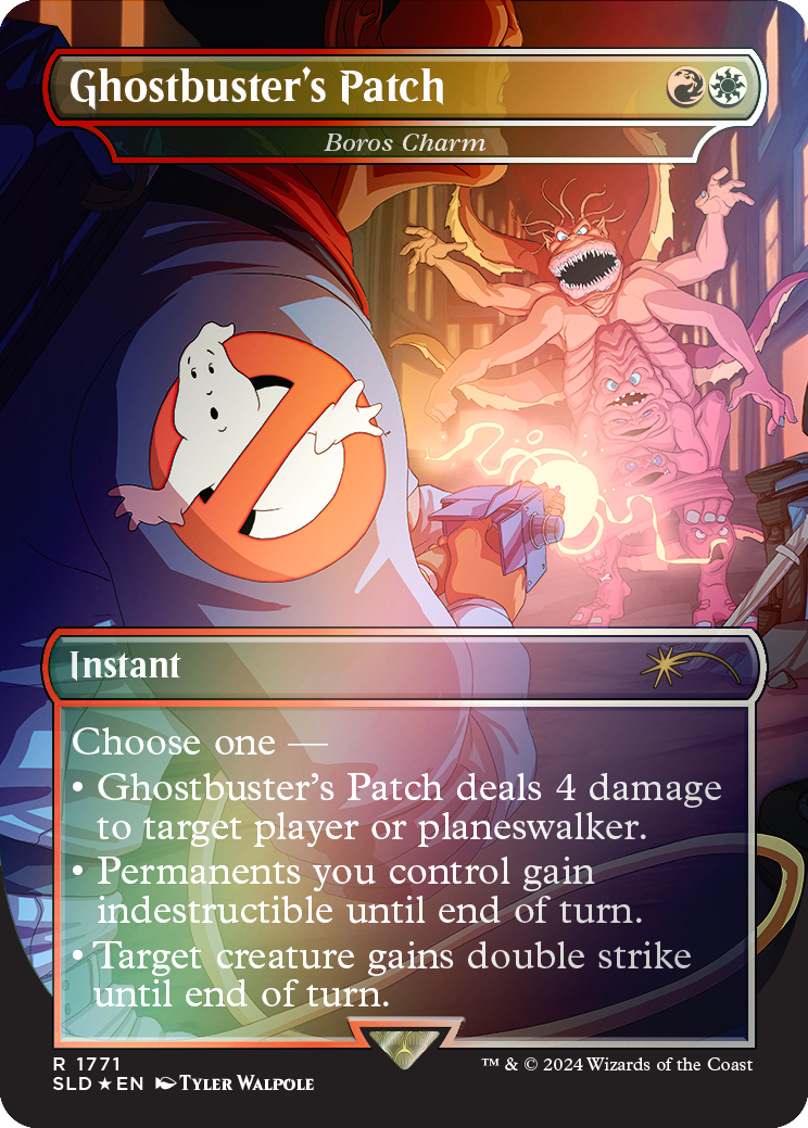 Ghostbuster's Patch - Boros Charm (Rainbow Foil) [Secret Lair Drop Series] | Silver Goblin