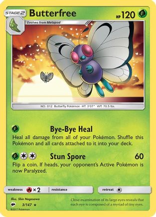 Butterfree (3) - SM  Burning Shadows