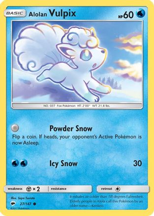 Alolan Vulpix (27/147) [Sun & Moon: Burning Shadows] | Silver Goblin