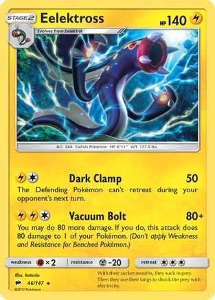 Eelektross (46/147) [Sun & Moon: Burning Shadows] Reverse Holofoil